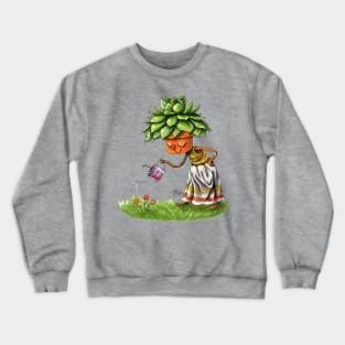 Succulent Pot Head Crewneck Sweatshirt